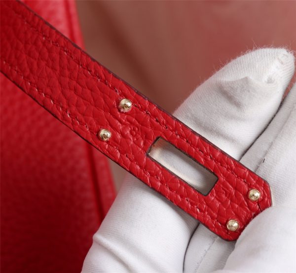 Bright red platinum top layer with lychee texture - Image 8