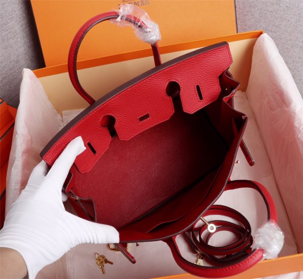Bright red platinum top layer with lychee texture - Image 6