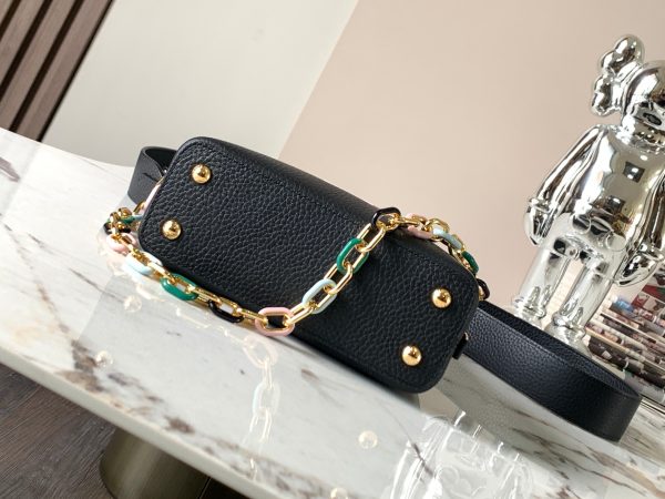 Capucines Mini Handbag M21798 with black gold buckle - Image 2