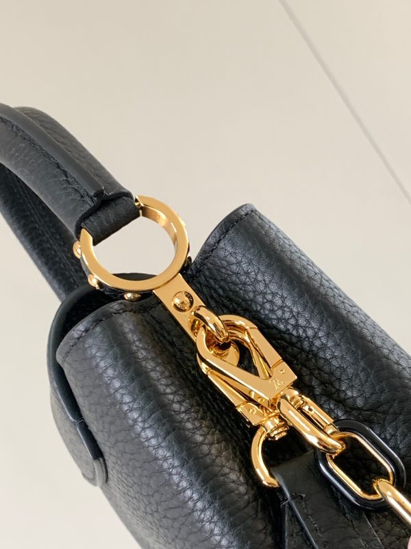 Capucines Mini Handbag M21798 with black gold buckle - Image 7