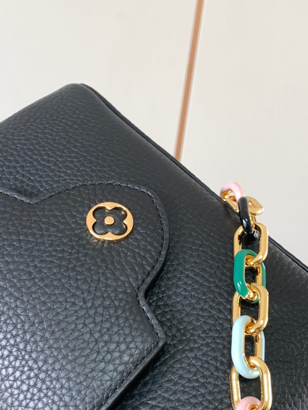 Capucines Mini Handbag M21798 with black gold buckle - Image 6