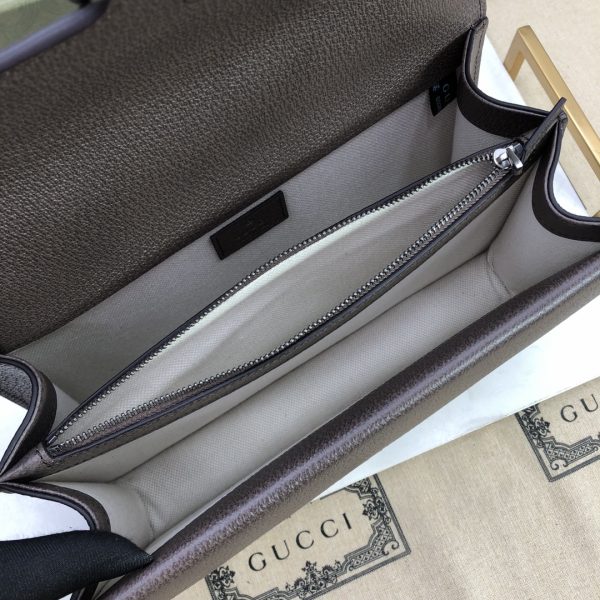 This Dionysus series mini tote bag is made of canvas with an enlarged version of the GG pattern printed on it. - Image 2