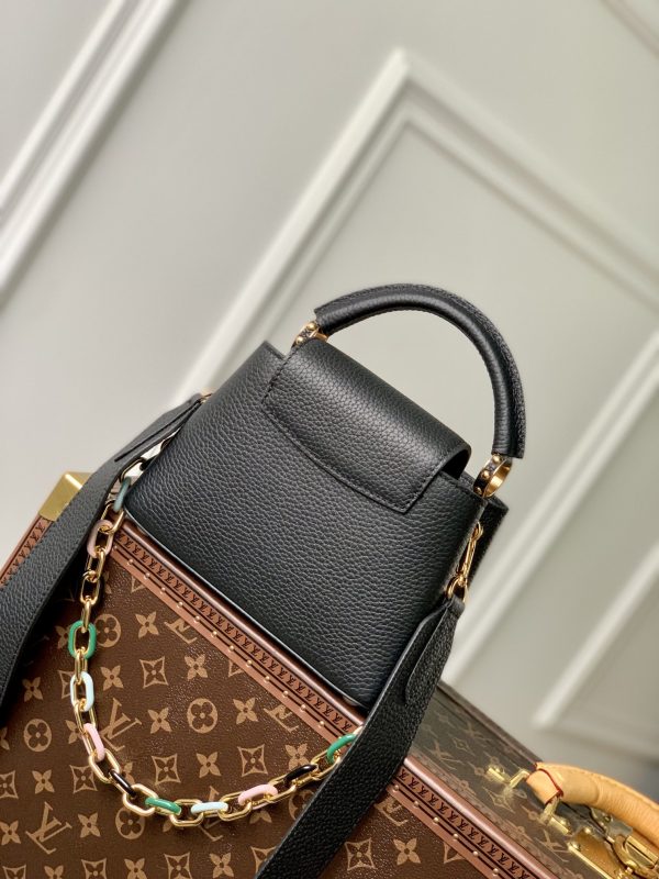 Capucines Mini Handbag M21798 with black gold buckle - Image 7