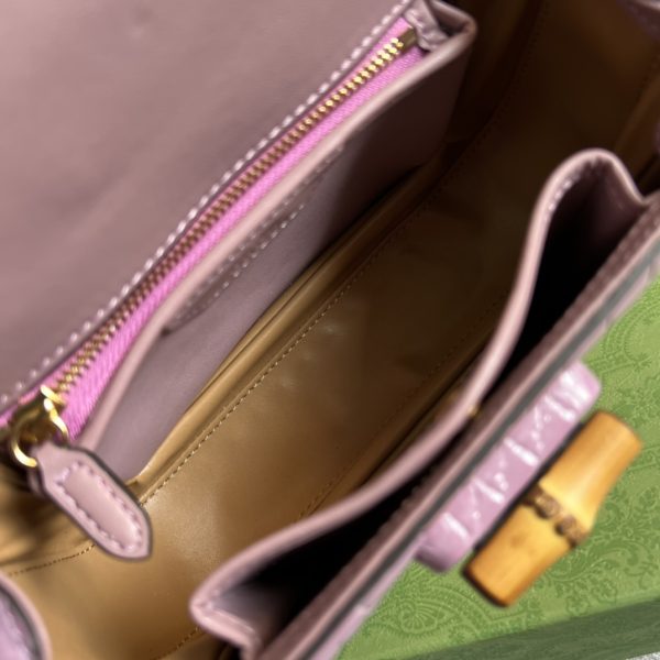 GUCCI's new exclusive store quality product, real photos of the item, materials, exclusive custom genuine crocodile skin with bamboo-like patterns, new model handbag with bamboo-shaped design