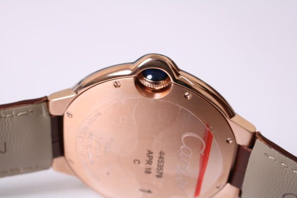 Cartier rose gold Blue Balloon leather strap model - Image 3
