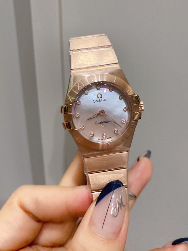 Omega ¦¸ Double Eagle Constellation Classic women's watch with rose gold mother-of-pearl dial - Image 8