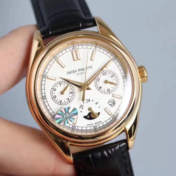 Patek Philippe has launched a new 6-hand complex multi-function wristwatch with a moon phase function. - Image 6