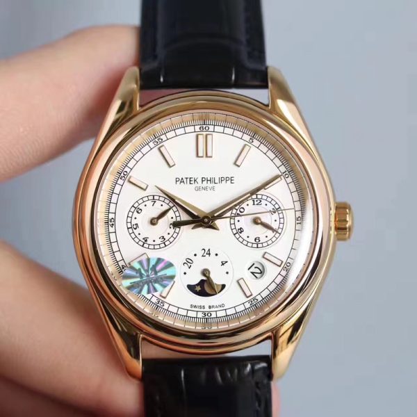 Patek Philippe has launched a new 6-hand complex multi-function wristwatch with a moon phase function. - Image 5