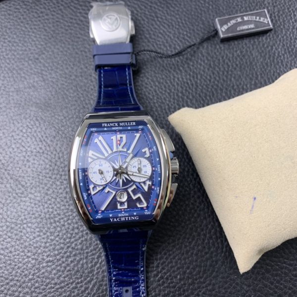 Franck Muller V45 CC DT blue yacht with 7750 engine - Image 8