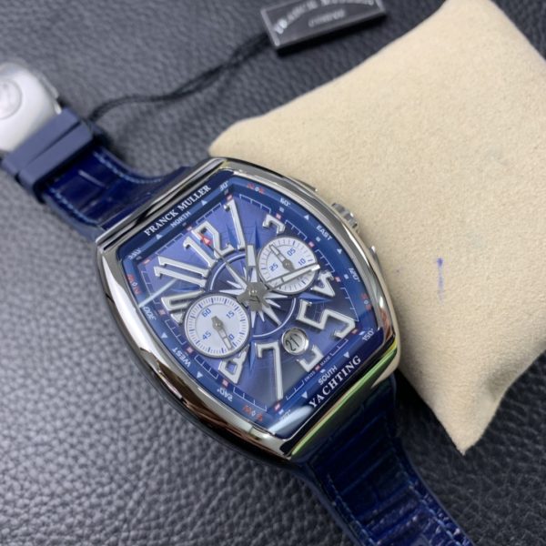 Franck Muller V45 CC DT blue yacht with 7750 engine - Image 7