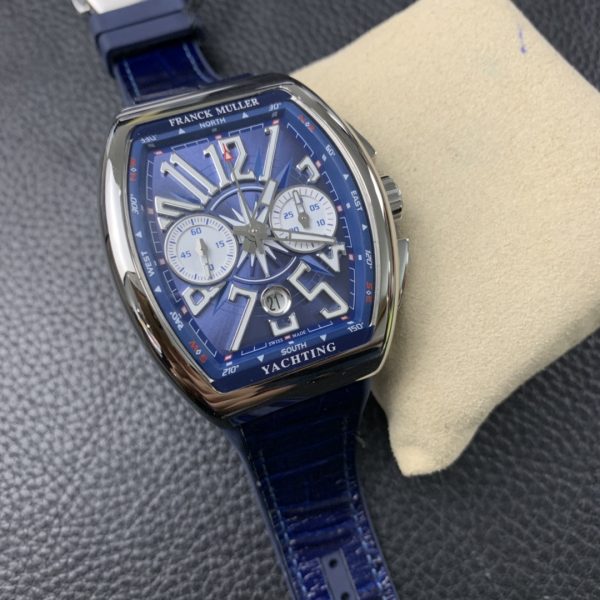 Franck Muller V45 CC DT blue yacht with 7750 engine - Image 4