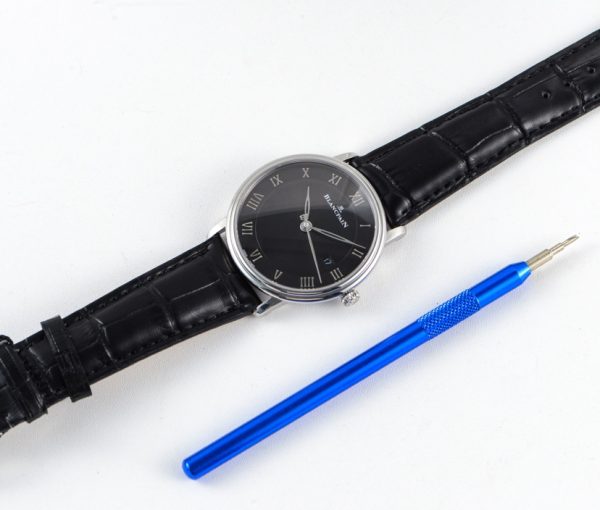 Breguet 6651-1127-55B, enamel white, leaf-shaped needle, Roman numerals - Image 9
