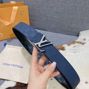 LV Men's Louis 4.0 width imported double-sided cowhide