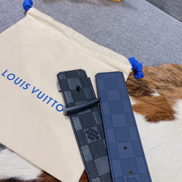LV Men's Louis 4.0 width imported double-sided cowhide - Image 3
