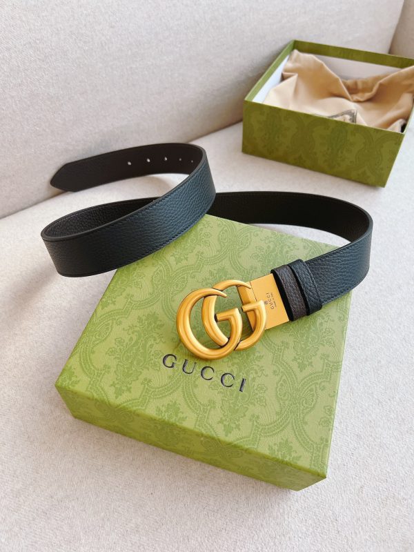GUCCI double-sided leather belt - Image 4
