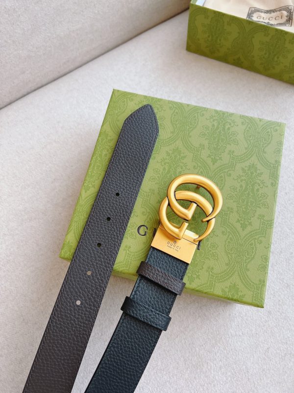 GUCCI double-sided leather belt - Image 3