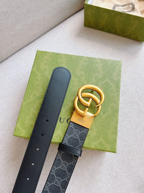 GUCCI double-sided leather belt - Image 7