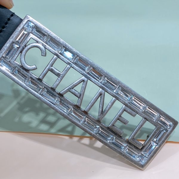 c hanel 22 logo water diamond retro gun cc letter buckle - Image 2