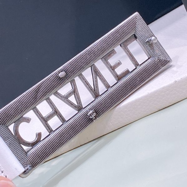 c hanel 22 logo water diamond retro gun cc letter buckle - Image 2