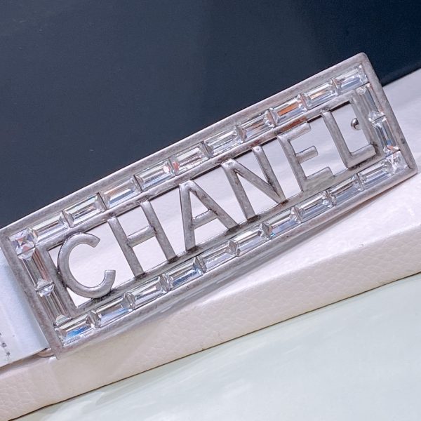 c hanel 22 logo water diamond retro gun cc letter buckle - Image 4