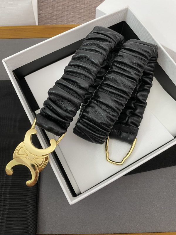 Celine ???? New style sheepskin belt.